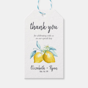 Etiqueta Para Presente Obrigado do citrino do verão você Tag do present