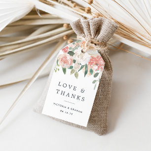 Etiqueta Para Presente Obrigado floral do casamento dos plenos Verões