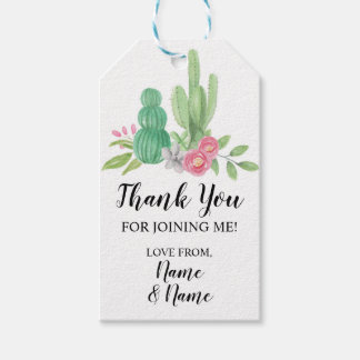 Etiqueta Para Presente Obrigado Marcar Casamento Cactus Watercolor Impres