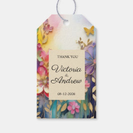 Etiqueta Para Presente Obrigado Marcas de Favor de Casamento