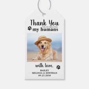Etiqueta Para Presente Obrigado Pet Photo Dog Wedding Favor