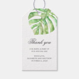 Etiqueta Para Presente Obrigado por casamento tropical. Verão exótico ver