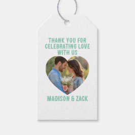 Etiqueta Para Presente Obrigado por Celebrar o Amor FOTO 