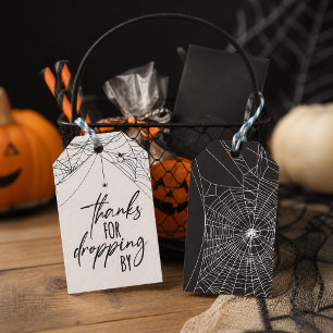 Etiqueta Para Presente Obrigado por passar no Halloween