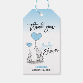 Etiqueta Para Presente OBRIGADO POR VOCÊ Mamãe E CHÁ DE FRALDAS DE UM COR