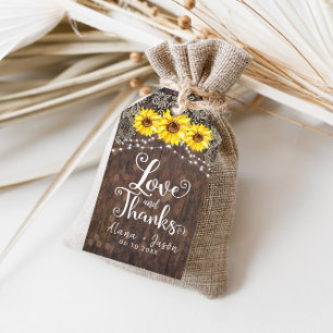 Etiqueta Para Presente Obrigado que do favor do casamento do laço do