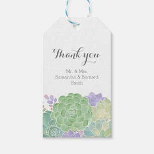 Etiqueta Para Presente Obrigado que elegante do casamento do buquê do