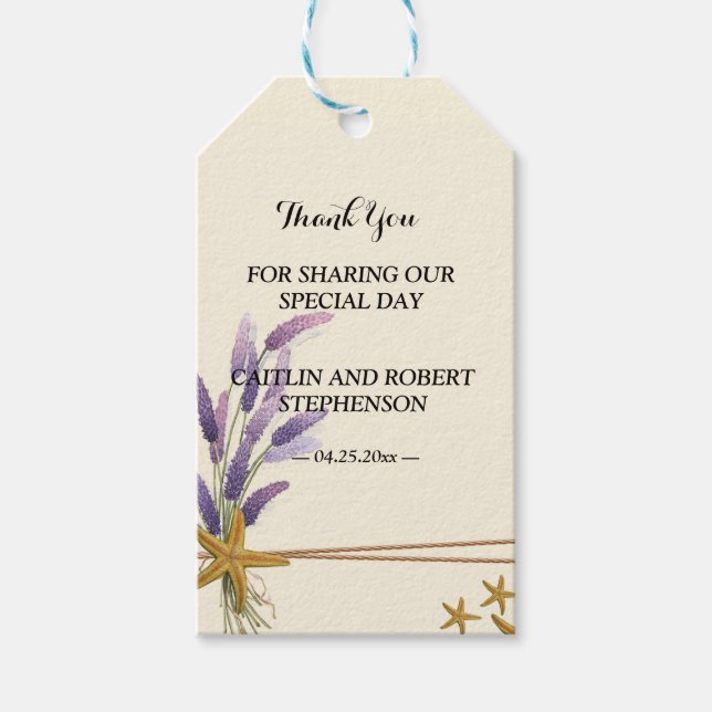 Etiqueta Para Presente obrigado simples e bonito (Frente)