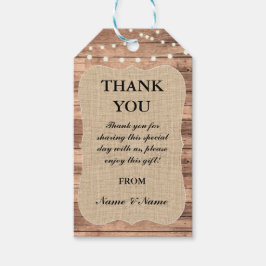 Etiqueta Para Presente Obrigado Tag Rustic Wood Favor Tags Wood Casamento