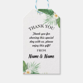 Etiqueta Para Presente Obrigado Tags Watercolor Casamento tropical