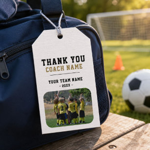 Etiqueta Para Presente Obrigado Treinador Equipe Nome Foto