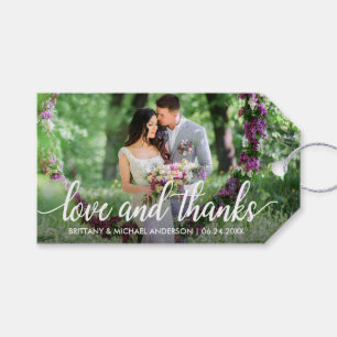 Etiqueta Para Presente Obrigado Wedding você ama e agradece à foto