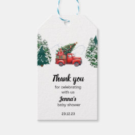 Etiqueta Para Presente Obrigados de Chás de fraldas da Floresta dos Camin