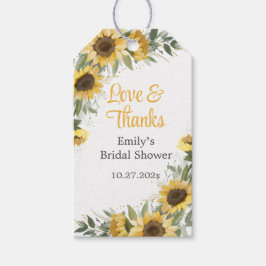 Etiqueta Para Presente Obrigados de girassol