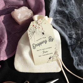 Etiqueta Para Presente Obrigados Para A Queda Por Favor Do Partido Hallow