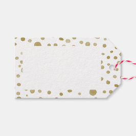 Etiqueta Para Presente Ochre Confetti Watercolor Dots Gift Tag