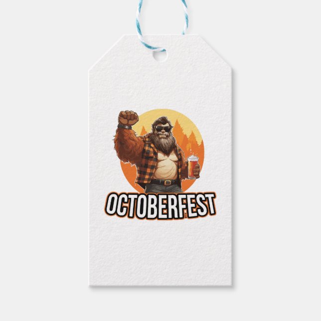 Etiqueta Para Presente Octoberfest Pé Grande  (Frente)