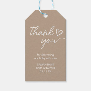 Etiqueta Para Presente Oh, Baby Brown, Tags de Favor do Chá de fraldas Mi