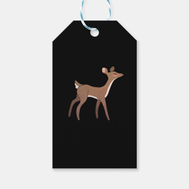 Etiqueta Para Presente Oh Deer Me Whimsical Creative Design (Frente)