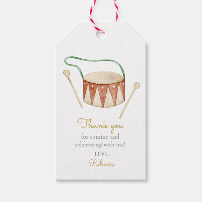 Etiqueta Para Presente Olá, Chá de fraldas de Pato (Frente)