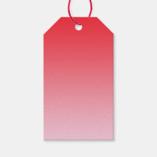 Etiqueta Para Presente Ombre vermelho