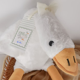 Etiqueta Para Presente One Silly Goose 1st Birthday Adoption Stuffie 