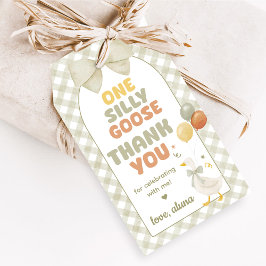 Etiqueta Para Presente One Silly Goose Spring Birthday Favor Tags