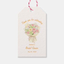Etiqueta Para Presente orange bouquet Bridal Shower