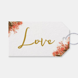 Etiqueta Para Presente Orange Oleander Flowers on Beach Weding Love