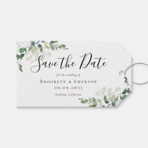 Etiqueta Para Presente ORÇAMENTO Eucalipto Aquarela Casamento Save The Da