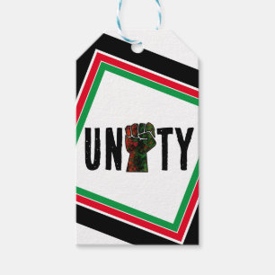Etiqueta Para Presente orgulho negro punho vermelho verde bandeira pan-af