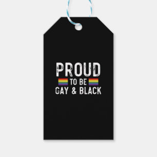 Etiqueta Para Presente Orgulhoso por Ser Gay e Mês do Orgulho Negro 2025