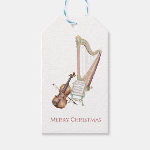 Etiqueta Para Presente Orquestra do Quebra-Nozes - Harpa e Violino