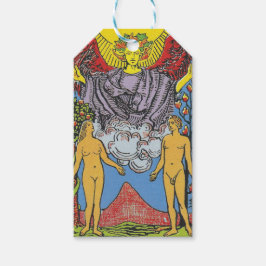 Etiqueta Para Presente Os Amantes Tarot Card Começam A Ler