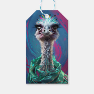 Etiqueta Para Presente Ostrich themed