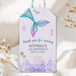 Etiqueta Para Presente Our Little Mermaid Cute Birthday Party 