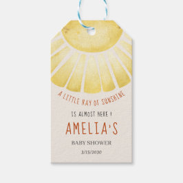 Etiqueta Para Presente Our Little Ray of Sunshine Baby Shower Invitation