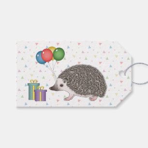 Etiqueta Para Presente Ouriço Pigmeu Africano - Feliz Aniversário