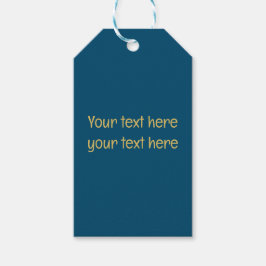 Etiqueta Para Presente Ouro Azul Profissional Tendência Minimalista Texto