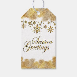 Etiqueta Para Presente Ouro Season Saudações Natal