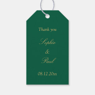Etiqueta Para Presente Ouro Verde Hunter Beige Casamento Favorece Etiquet