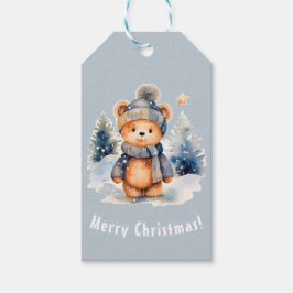 Etiqueta Para Presente Ours en peluche dans la forêt, personnalisé