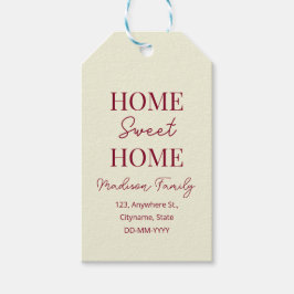 Etiqueta Para Presente Outono Casa Doce Casa casa aberta Inauguração de c