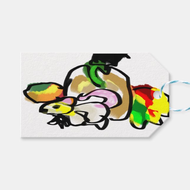 Etiqueta Para Presente outono do rato (Frente (horizontal))