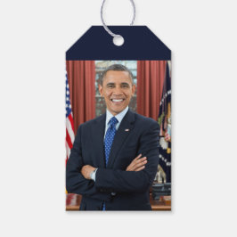 Etiqueta Para Presente Oval Office Portrait, Obama Barack Presidente dos 