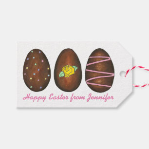 Etiqueta Para Presente Ovos de felz pascoa de chocolate