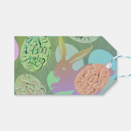 Etiqueta Para Presente Ovos "Felz pascoa" de coelho da Páscoa