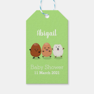 Etiqueta Para Presente Ovos kawaii fofos ilustração engraçada de desenho