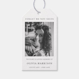 Etiqueta Para Presente Pacote de Semente Memorial | Favor Funeral Elegant