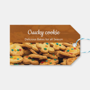 Etiqueta Para Presente Padaria Profissional de Cookies Foto Cartão de Neg